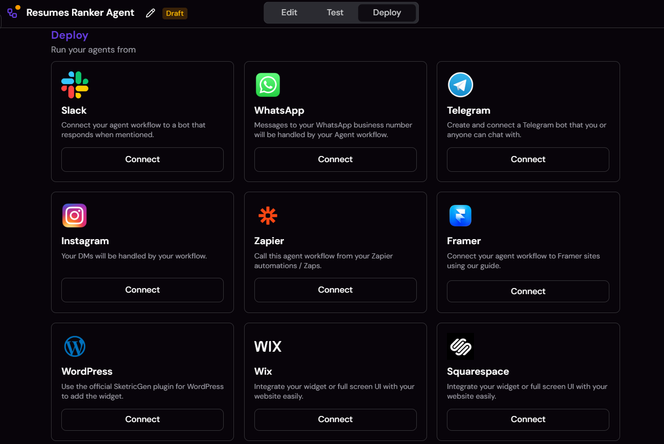Deploy the Widget here