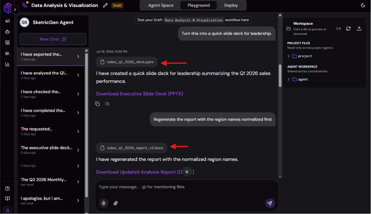 Screenshot of File Reports and relevant Queries