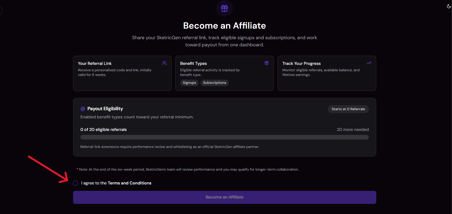 Affiliate Form